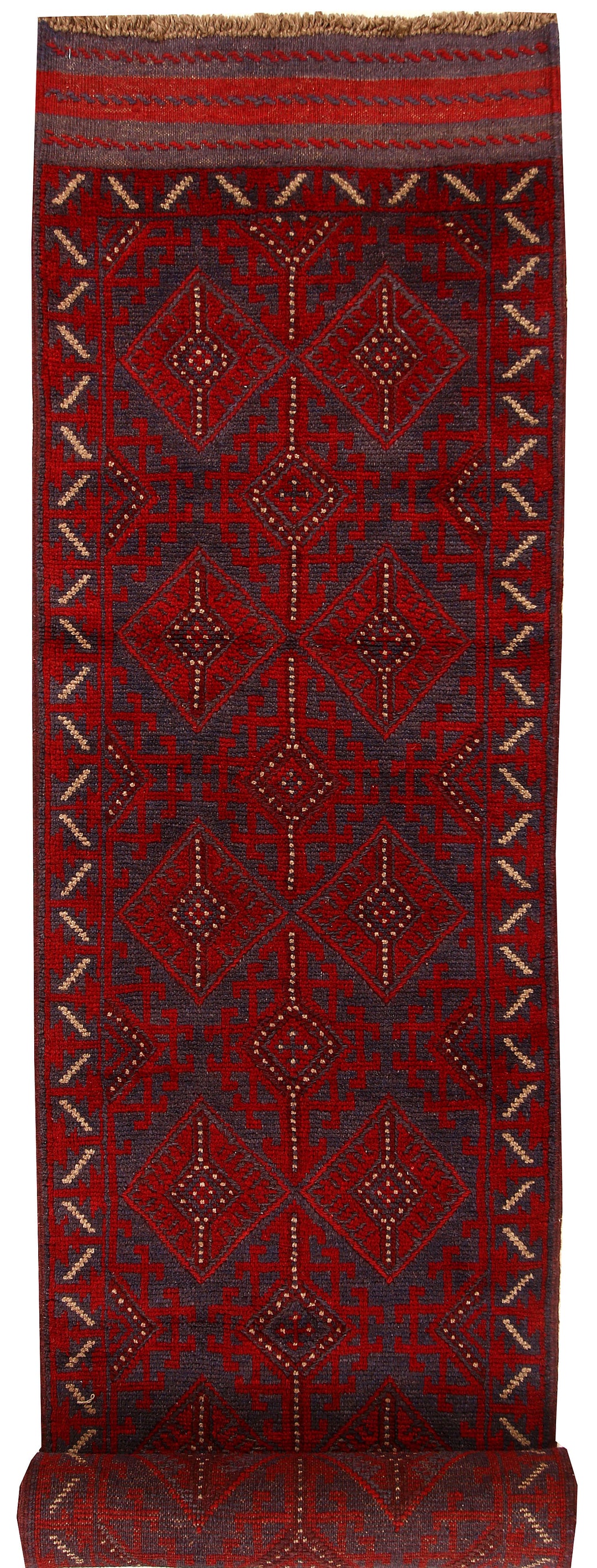 Multi Colored Mashwani 2' 2 x 11' 8 - No. 61918 - ALRUG Rug Store