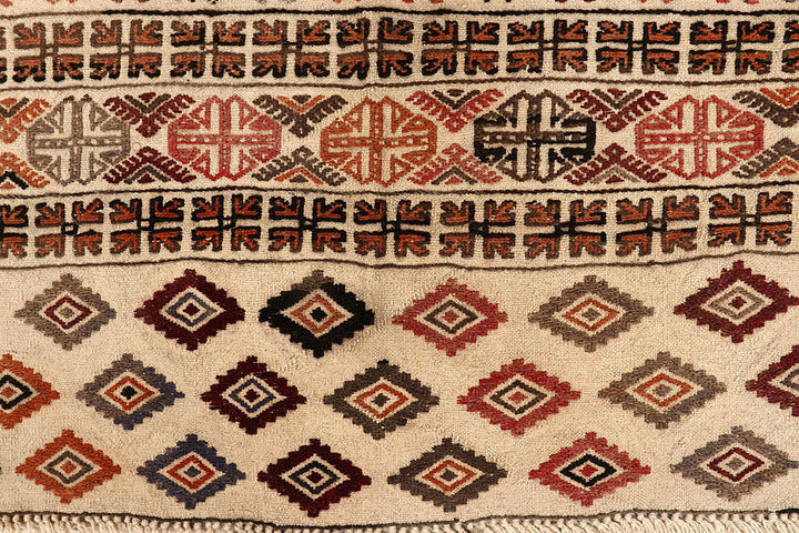 Bisque Soumak 4' 2 x 5' 10 - No. 61929 - ALRUG Rug Store
