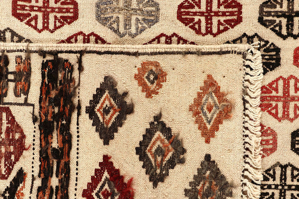 Bisque Soumak 4' 2 x 5' 10 - No. 61929 - ALRUG Rug Store