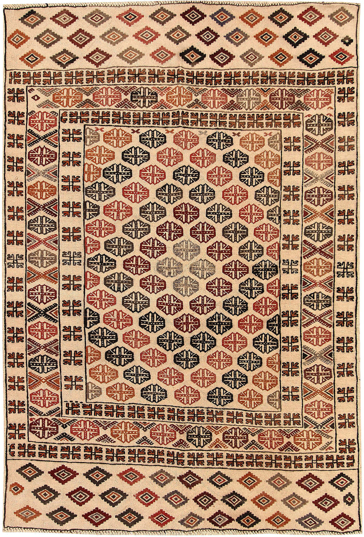 Bisque Soumak 4' 2 x 5' 10 - No. 61929 - ALRUG Rug Store