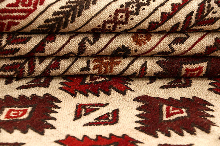 Blanched Almond Soumak 4' 7 x 6' 6 - No. 61930 - ALRUG Rug Store