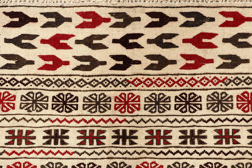 Blanched Almond Soumak 4' x 6' 4 - No. 61931 - ALRUG Rug Store