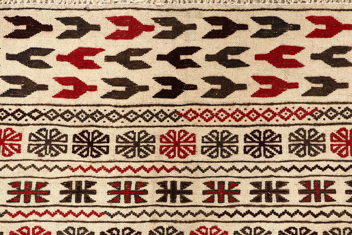 Blanched Almond Soumak 4' x 6' 4 - No. 61931 - ALRUG Rug Store