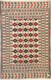 Blanched Almond Soumak 4' x 6' 4 - No. 61931 - ALRUG Rug Store
