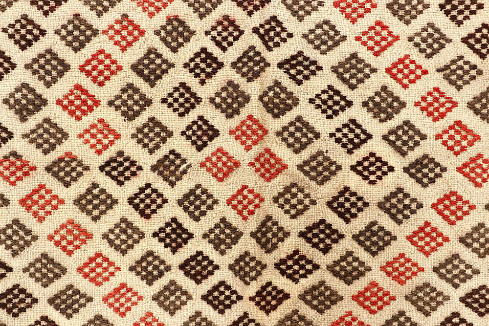 Blanched Almond Soumak 4' 1 x 5' 9 - No. 61933 - ALRUG Rug Store