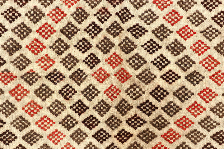 Blanched Almond Soumak 4' 1 x 5' 9 - No. 61933 - ALRUG Rug Store