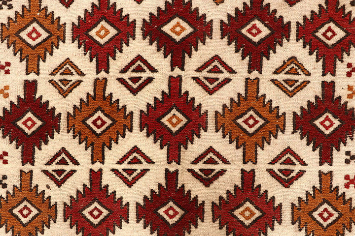 Blanched Almond Soumak 3' 11 x 6' 1 - No. 61934 - ALRUG Rug Store