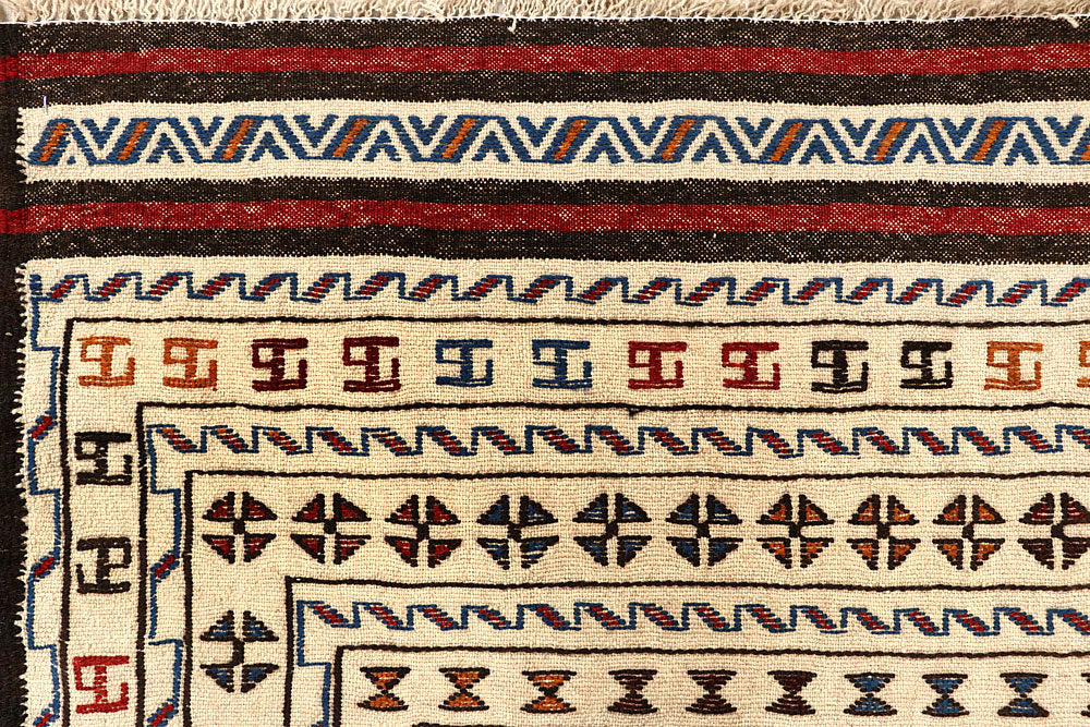 Old Lace Soumak 4' 3 x 5' 6 - No. 61935 - ALRUG Rug Store