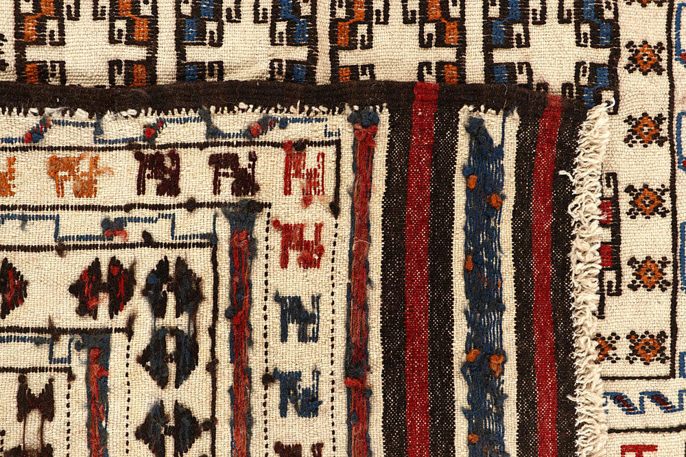 Old Lace Soumak 4' 3 x 5' 6 - No. 61935 - ALRUG Rug Store