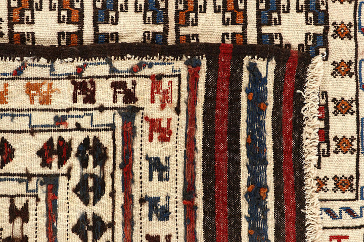 Old Lace Soumak 4' 3 x 5' 6 - No. 61935 - ALRUG Rug Store