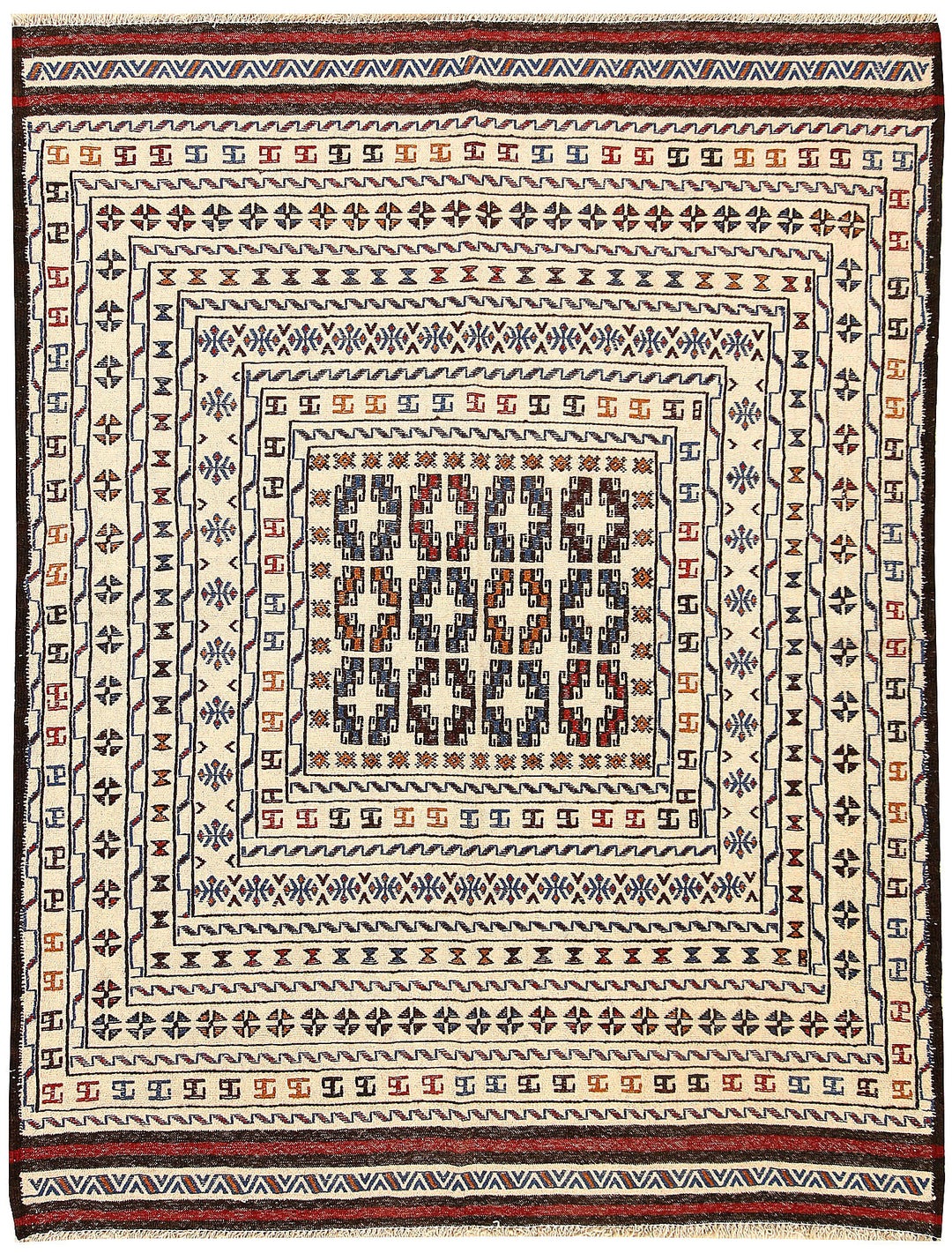 Old Lace Soumak 4' 3 x 5' 6 - No. 61935 - ALRUG Rug Store