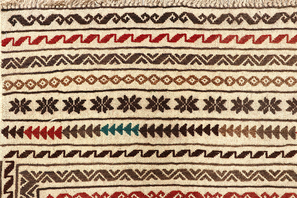 Old Lace Soumak 4' 2 x 5' 9 - No. 61936 - ALRUG Rug Store