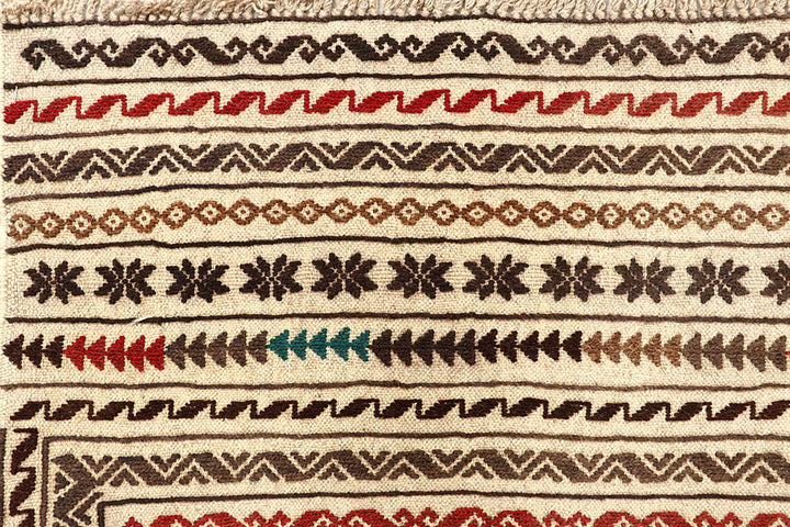 Old Lace Soumak 4' 2 x 5' 9 - No. 61936 - ALRUG Rug Store