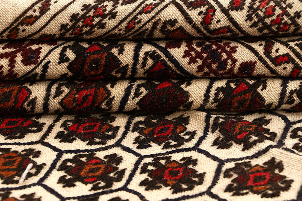 Old Lace Soumak 3' 7 x 5' 11 - No. 61937 - ALRUG Rug Store