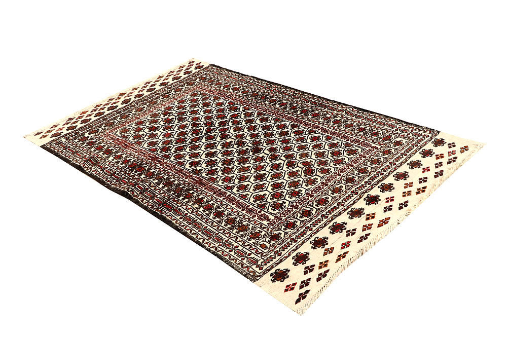 Old Lace Soumak 3' 7 x 5' 11 - No. 61937 - ALRUG Rug Store