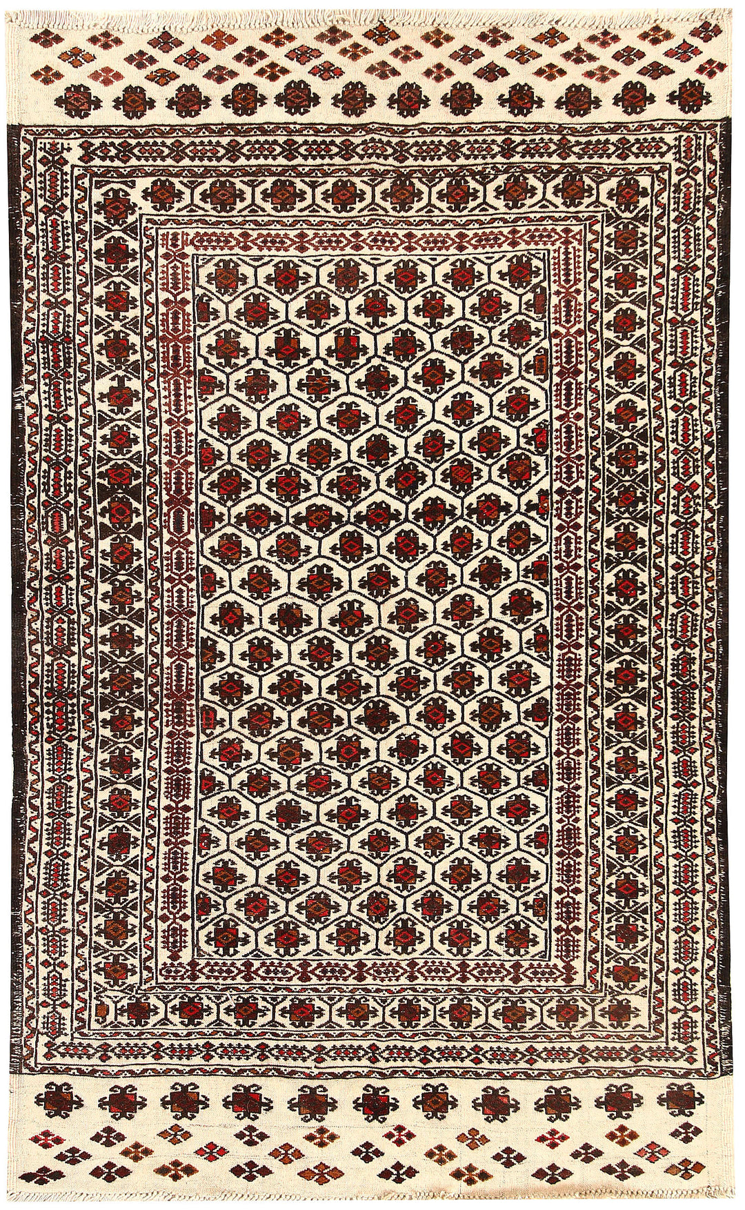 Old Lace Soumak 3' 7 x 5' 11 - No. 61937 - ALRUG Rug Store