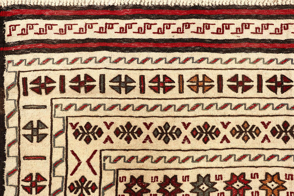 Old Lace Soumak 4' 4 x 5' 4 - No. 61938 - ALRUG Rug Store