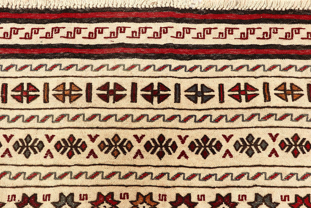 Old Lace Soumak 4' 4 x 5' 4 - No. 61938 - ALRUG Rug Store