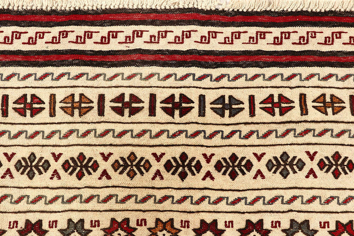 Old Lace Soumak 4' 4 x 5' 4 - No. 61938 - ALRUG Rug Store