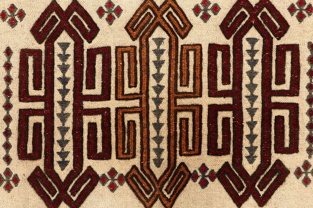 Old Lace Soumak 4' 4 x 5' 4 - No. 61938 - ALRUG Rug Store