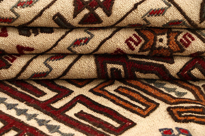 Old Lace Soumak 4' 4 x 5' 4 - No. 61938 - ALRUG Rug Store