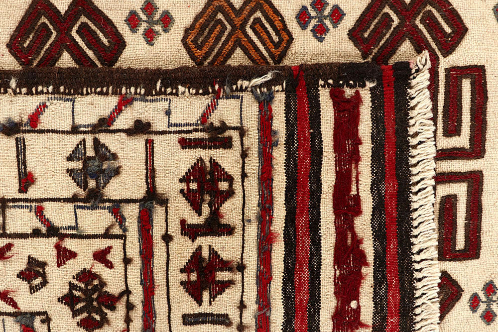 Old Lace Soumak 4' 4 x 5' 4 - No. 61938 - ALRUG Rug Store