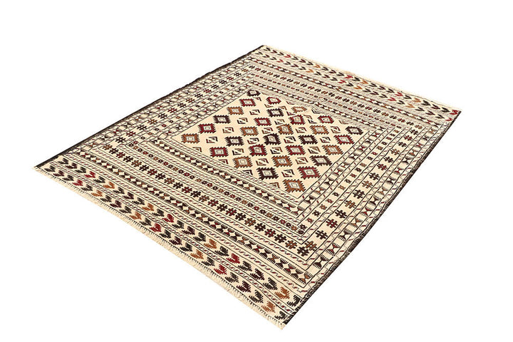 Old Lace Soumak 4' 3 x 5' 9 - No. 61941 - ALRUG Rug Store