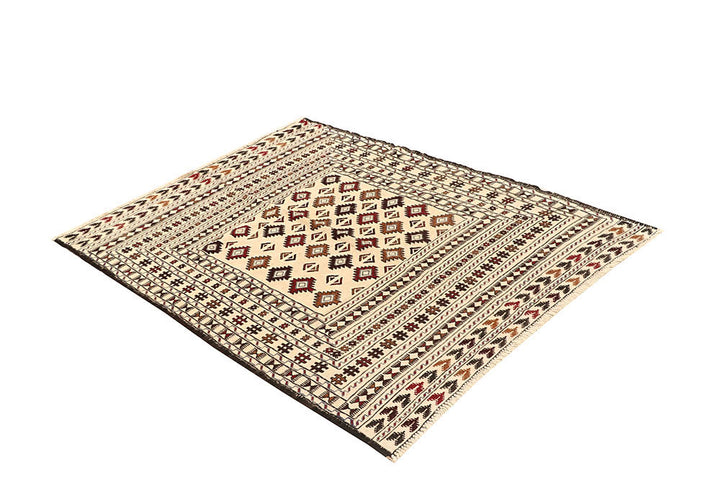 Old Lace Soumak 4' 3 x 5' 9 - No. 61941 - ALRUG Rug Store