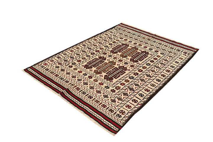 Old Lace Soumak 4' 3 x 5' 8 - No. 61942 - ALRUG Rug Store