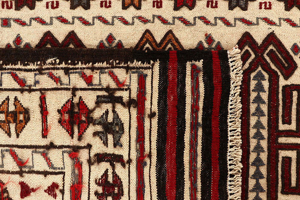 Old Lace Soumak 4' 3 x 5' 8 - No. 61942 - ALRUG Rug Store