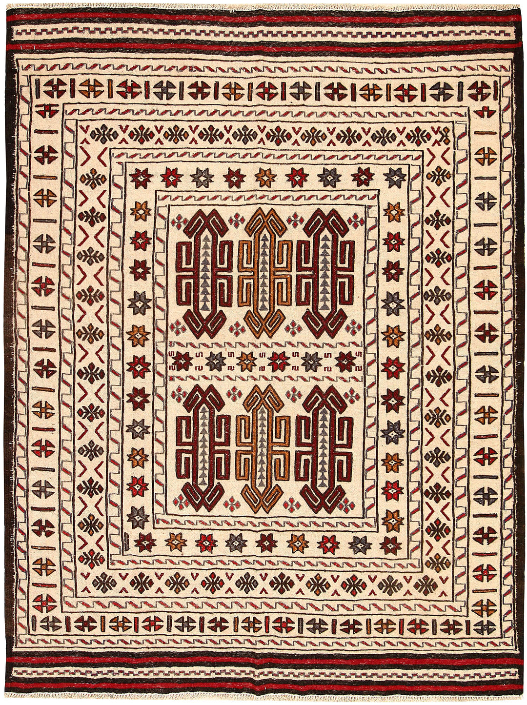 Old Lace Soumak 4' 3 x 5' 8 - No. 61942 - ALRUG Rug Store