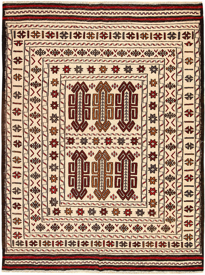 Old Lace Soumak 4' 3 x 5' 8 - No. 61942 - ALRUG Rug Store