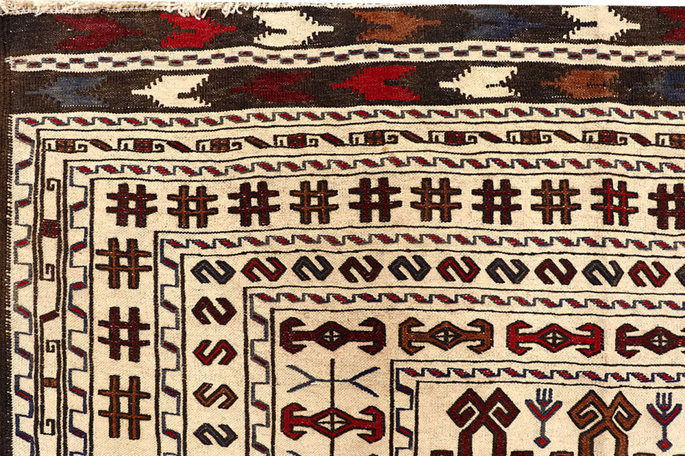 Old Lace Soumak 4' 2 x 5' 11 - No. 61945 - ALRUG Rug Store