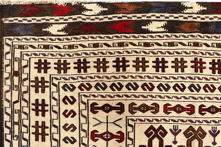 Old Lace Soumak 4' 2 x 5' 11 - No. 61945 - ALRUG Rug Store