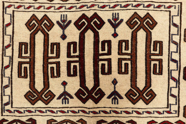 Old Lace Soumak 4' 2 x 5' 11 - No. 61945 - ALRUG Rug Store