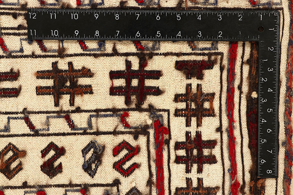 Old Lace Soumak 4' 2 x 5' 11 - No. 61945 - ALRUG Rug Store