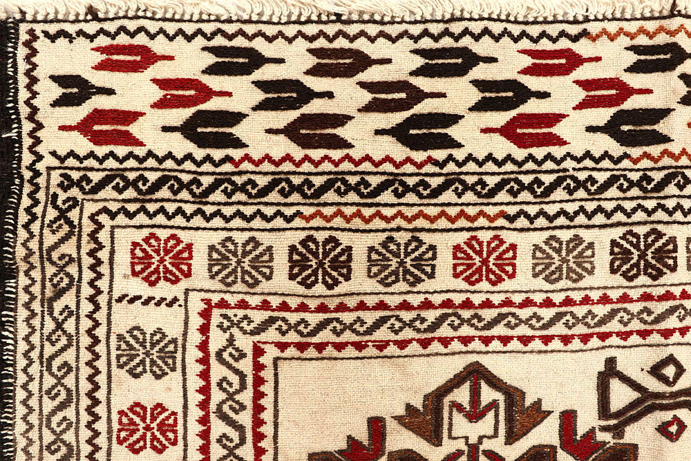 Old Lace Soumak 3' 11 x 5' 6 - No. 61946 - ALRUG Rug Store