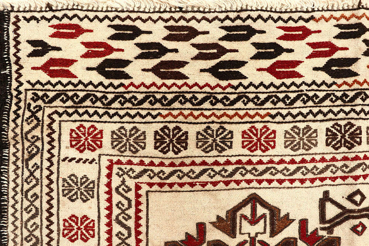 Old Lace Soumak 3' 11 x 5' 6 - No. 61946 - ALRUG Rug Store