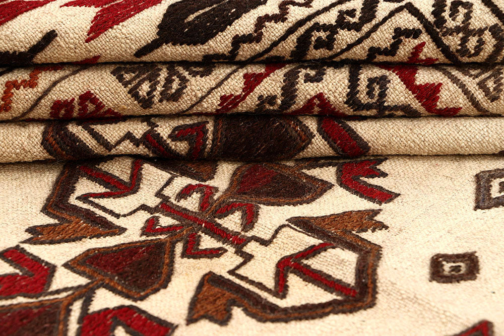 Old Lace Soumak 3' 11 x 5' 6 - No. 61946 - ALRUG Rug Store