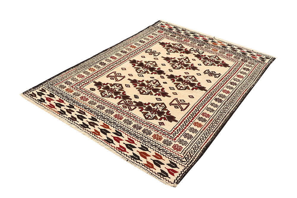 Old Lace Soumak 3' 11 x 5' 6 - No. 61946 - ALRUG Rug Store