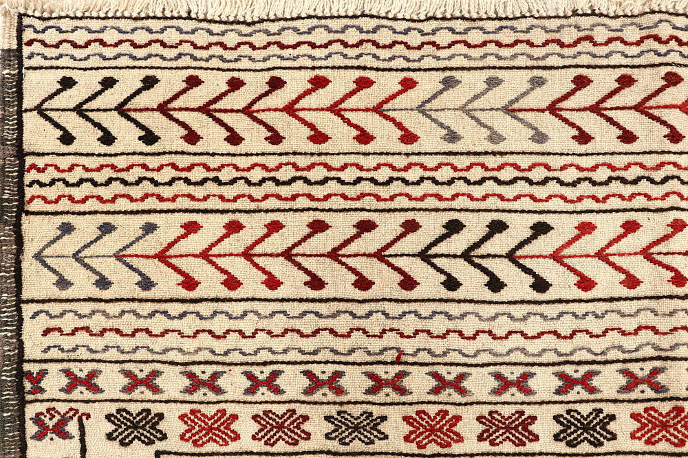 Old Lace Soumak 4' 2 x 6' - No. 61947 - ALRUG Rug Store