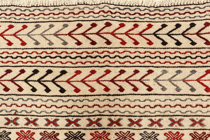 Old Lace Soumak 4' 2 x 6' - No. 61947 - ALRUG Rug Store