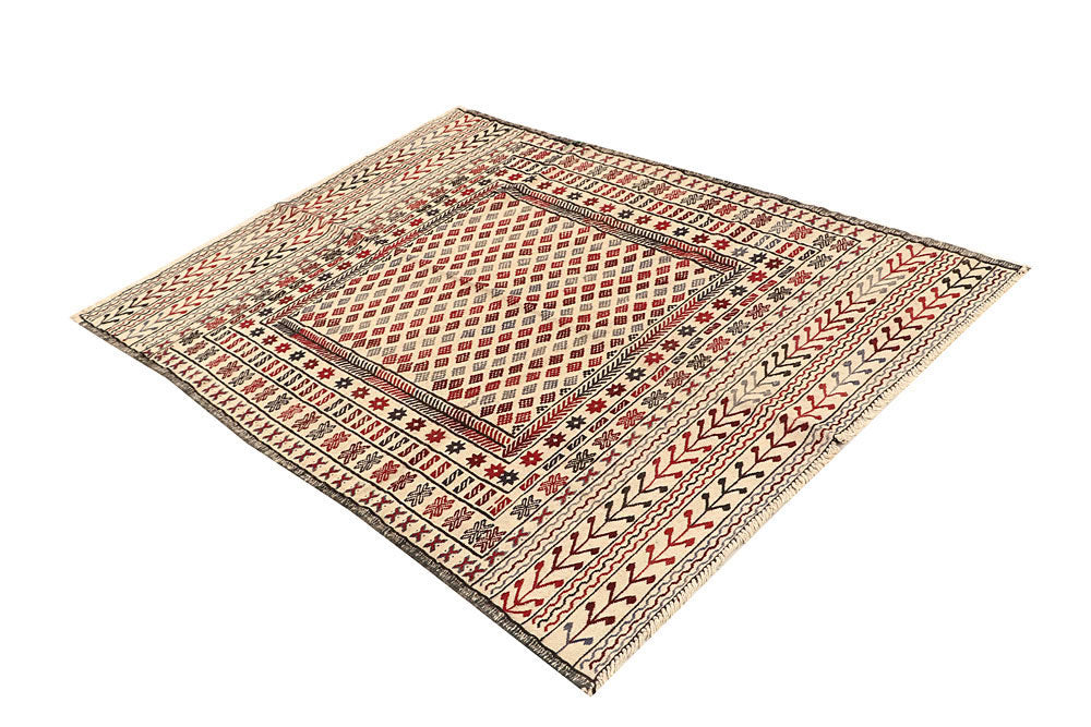 Old Lace Soumak 4' 2 x 6' - No. 61947 - ALRUG Rug Store