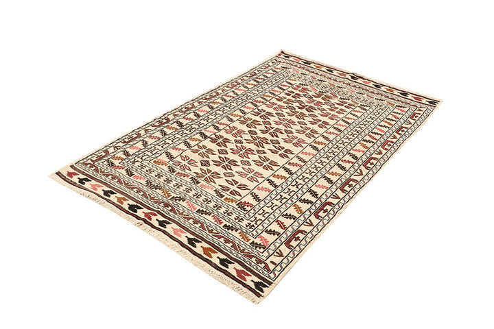 Old Lace Soumak 4' x 6' 2 - No. 61948 - ALRUG Rug Store