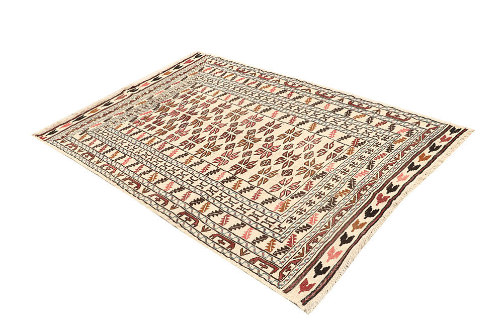 Old Lace Soumak 4' x 6' 2 - No. 61948 - ALRUG Rug Store