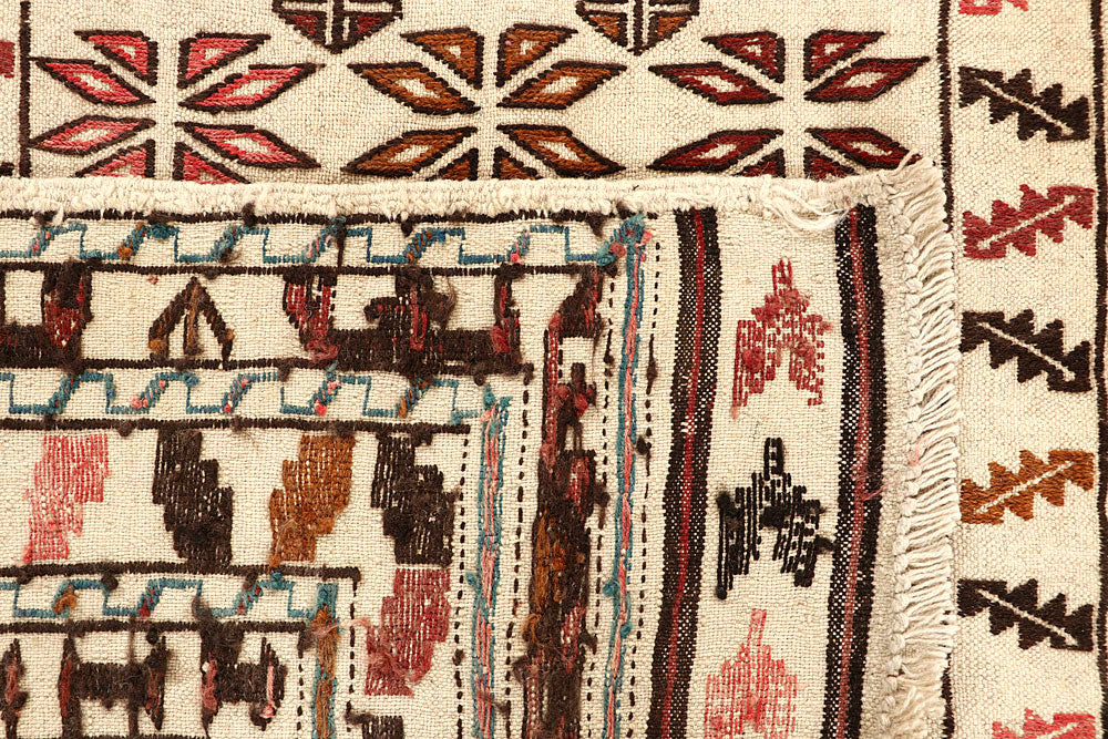 Old Lace Soumak 4' x 6' 2 - No. 61948 - ALRUG Rug Store