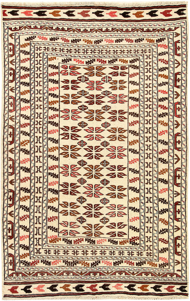 Old Lace Soumak 4' x 6' 2 - No. 61948 - ALRUG Rug Store