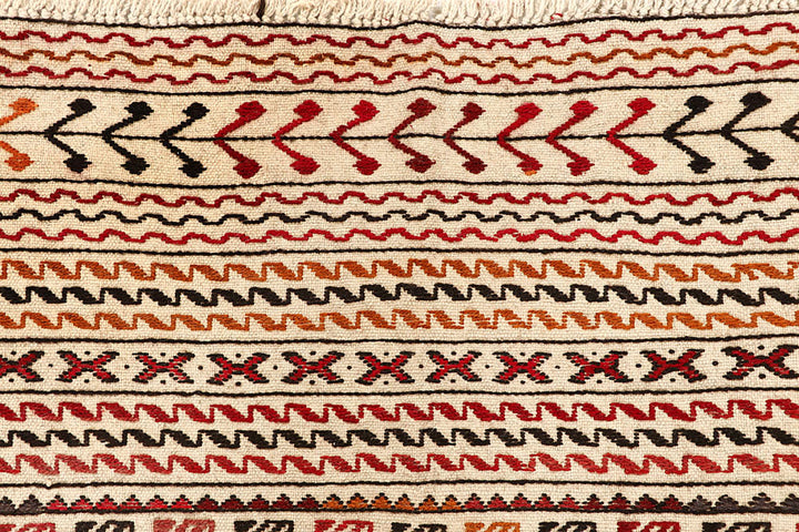 Old Lace Soumak 4' 2 x 5' 10 - No. 61949 - ALRUG Rug Store