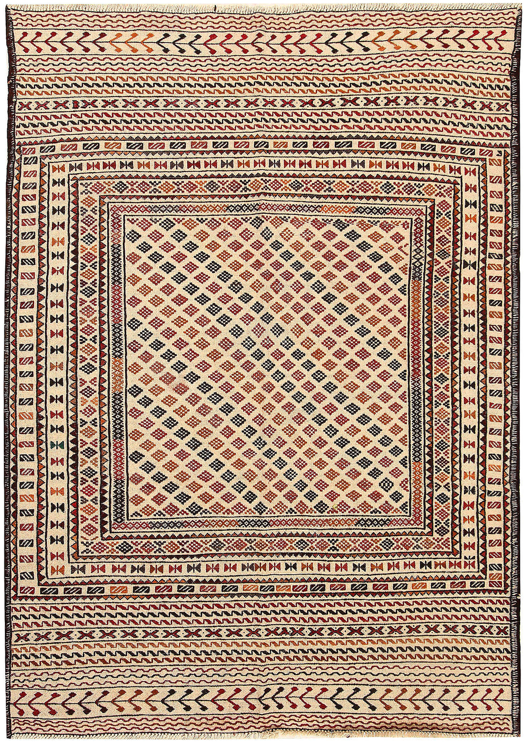 Old Lace Soumak 4' 2 x 5' 10 - No. 61949 - ALRUG Rug Store