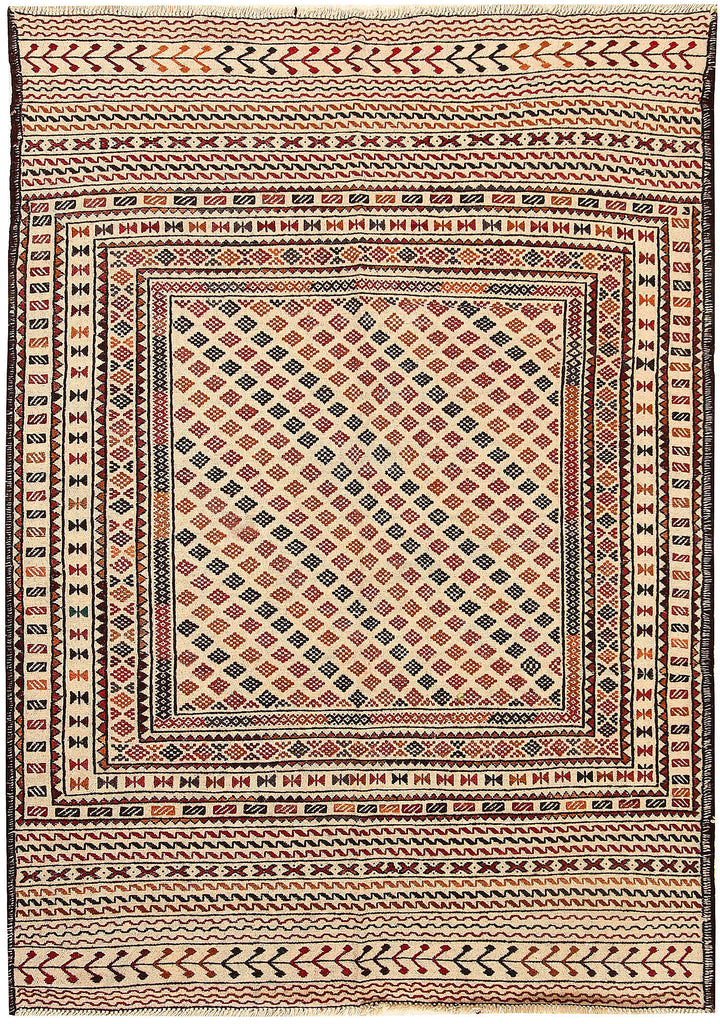 Old Lace Soumak 4' 2 x 5' 10 - No. 61949 - ALRUG Rug Store